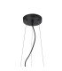 Marshall 70cm Twisted Pendant 9 x G9 Satin Black Chrome Plated Glass-5