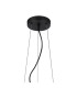 Marshall 70cm Twisted Pendant 9 x G9 Satin Black Opal Glass-5