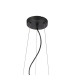 Marshall 70cm Twisted Pendant 9 x G9 Satin Black Smoke Plated Glass-5