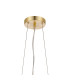 Marshall 70cm Twisted Pendant 9 x G9 Satin Gold Chrome Plated Glass-5