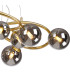 Marshall 70cm Twisted Pendant 9 x G9 Satin Gold Chrome Plated Glass-7