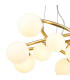 Marshall 70cm Twisted Pendant 9 x G9 Satin Gold Opal Glass-6