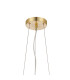 Marshall 70cm Twisted Pendant 9 x G9 Satin Gold Smoke Plated Glass-5