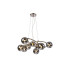 Marshall 70cm Twisted Pendant 9 x G9 Satin Nickel Chrome Plated Glass-1