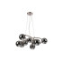 Marshall 70cm Twisted Pendant 9 x G9 Satin Nickel Chrome Plated Glass-4