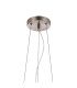 Marshall 70cm Twisted Pendant 9 x G9 Satin Nickel Iridescent Plated Glass-5