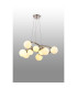 Marshall 70cm Twisted Pendant 9 x G9 Satin Nickel Opal Glass-3