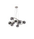 Marshall 70cm Twisted Pendant 9 x G9 Satin Nickel Smoke Plated Glass-4