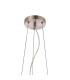Marshall 70cm Twisted Pendant 9 x G9 Satin Nickel Opal Glass-5