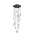 Marshall 60cm Pendant 16 x G9 Satin Black Iridescent Plated Glass-5