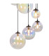 Marshall 60cm Pendant 16 x G9 Satin Black Iridescent Plated Glass-6