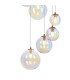 Marshall 60cm Pendant 16 x G9 Satin Nickel Iridescent Plated Glass-6