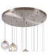 Marshall 60cm Pendant 16 x G9 Satin Nickel Iridescent Plated Glass-7