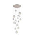 Marshall 60cm Pendant 16 x G9 Satin Nickel Iridescent Plated Glass-10