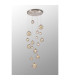 Marshall 60cm Pendant 16 x G9 Satin Nickel Iridescent Plated Glass-12