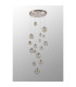 Marshall 60cm Pendant 16 x G9 Satin Nickel Iridescent Plated Glass-13