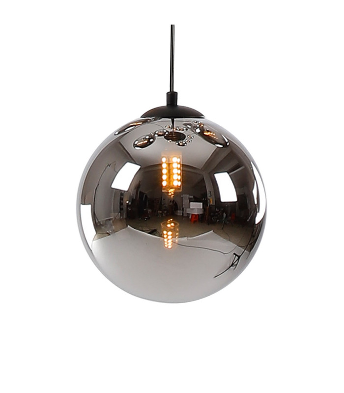 Marshall 31cm Round Pendant 3 x G9 Satin Black/Chrome Plated-8