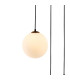 Marshall 31cm Round Pendant 3 x G9 Satin Black/Opal-6