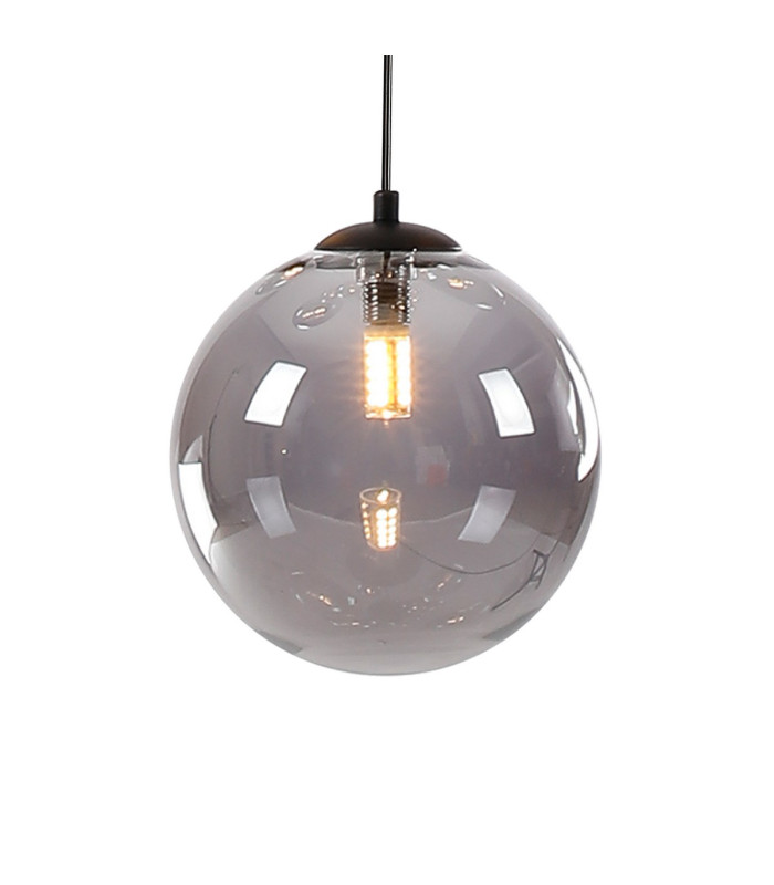 Marshall 31cm Round Pendant 3 x G9 Satin Black/Smoke Plated-8
