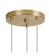 Marshall 31cm Round Pendant 3 x G9 Satin Gold/Chrome Plated-5