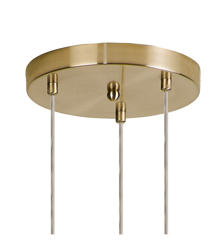 Marshall 31cm Round Pendant 3 x G9 Satin Gold/Chrome Plated-5