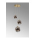 Marshall 31cm Round Pendant 3 x G9 Satin Gold/Chrome Plated-8
