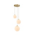 Marshall 31cm Round Pendant 3 x G9 Satin Gold/Opal-1