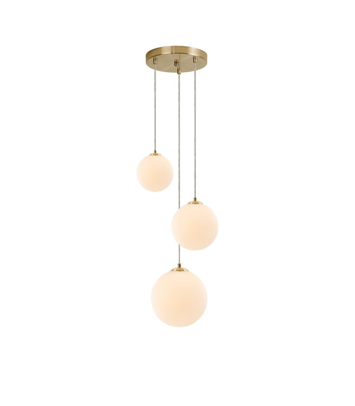 Marshall 31cm Round Pendant 3 x G9 Satin Gold/Opal-1