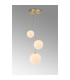 Marshall 31cm Round Pendant 3 x G9 Satin Gold/Opal-3