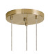 Marshall 31cm Round Pendant 3 x G9 Satin Gold/Iridescent Plated-5