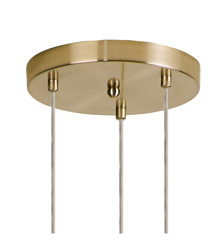 Marshall 31cm Round Pendant 3 x G9 Satin Gold/Iridescent Plated-5