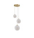 Marshall 31cm Round Pendant 3 x G9 Satin Gold/Opal-4