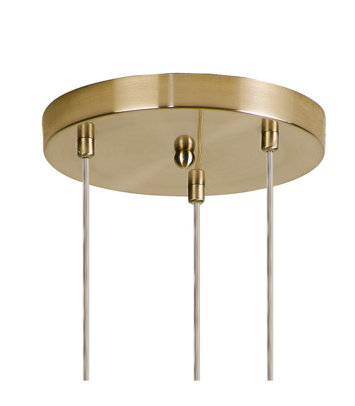 Marshall 31cm Round Pendant 3 x G9 Satin Gold/Opal-5