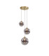 Marshall 31cm Round Pendant 3 x G9 Satin Gold/Smoke Plated-1