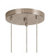 Marshall 31cm Round Pendant 3 x G9 Satin Nickel/Amber Plated-5