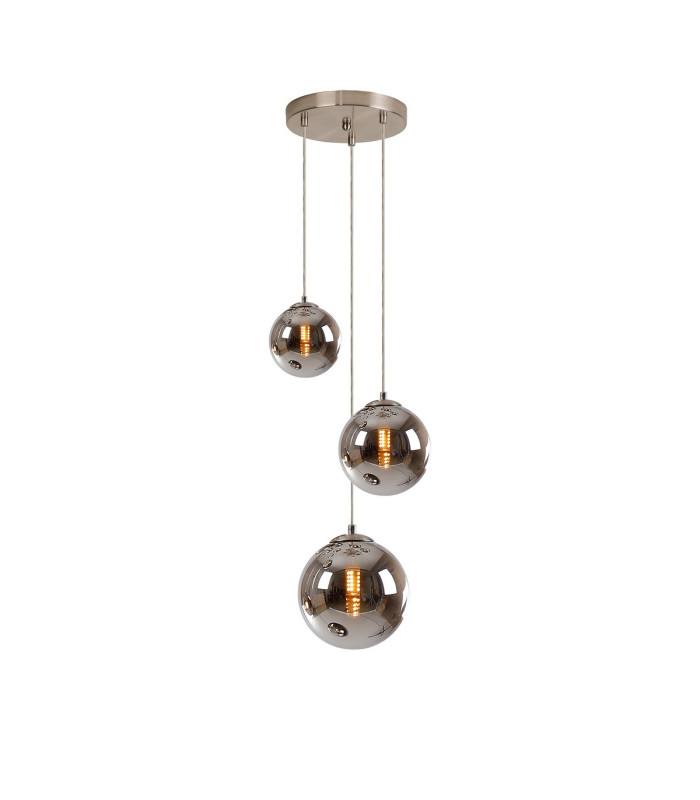 Marshall 31cm Round Pendant 3 x G9 Satin Nickel/Chrome Plated-1