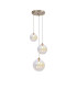 Marshall 31cm Round Pendant 3 x G9 Satin Nickel/Iridescent Plated-1