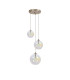 Marshall 31cm Round Pendant 3 x G9 Satin Nickel/Iridescent Plated-4