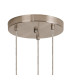 Marshall 31cm Round Pendant 3 x G9 Satin Nickel/Chrome Plated-5
