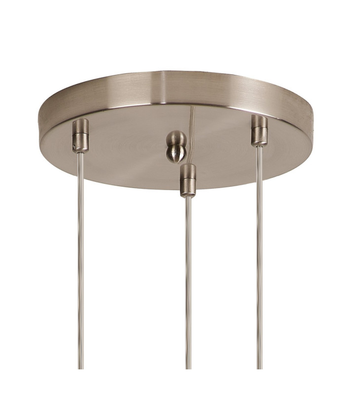 Marshall 31cm Round Pendant 3 x G9 Satin Nickel/Chrome Plated-5