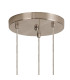 Marshall 31cm Round Pendant 3 x G9 Satin Nickel/Iridescent Plated-5