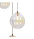 Marshall 31cm Round Pendant 3 x G9 Satin Nickel/Iridescent Plated-7