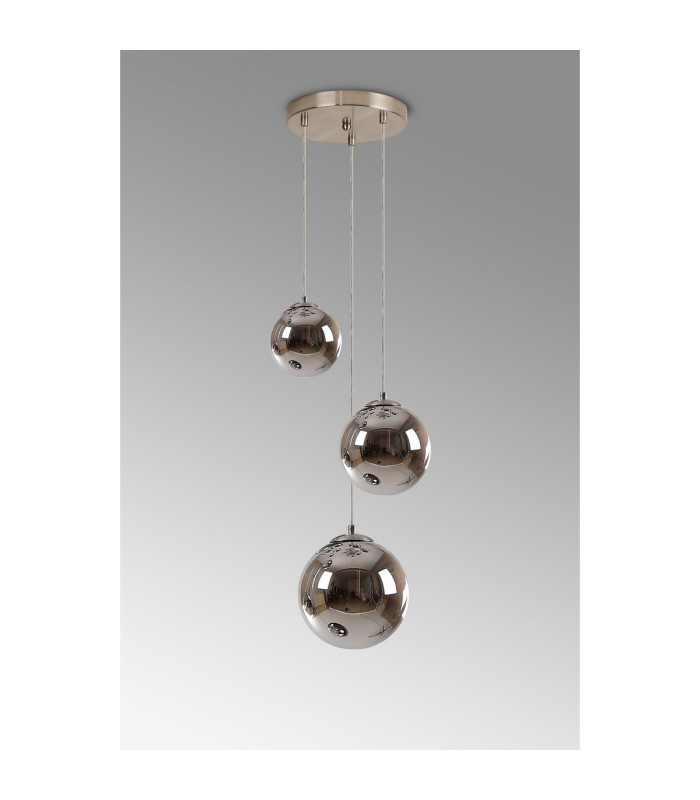 Marshall 31cm Round Pendant 3 x G9 Satin Nickel/Chrome Plated-9