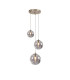 Marshall 31cm Round Pendant 3 x G9 Satin Nickel/Smoke Plated-1