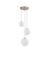 Marshall 31cm Round Pendant 3 x G9 Satin Nickel/Opal-4