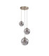 Marshall 31cm Round Pendant 3 x G9 Satin Nickel/Smoke Plated-4