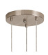 Marshall 31cm Round Pendant 3 x G9 Satin Nickel/Smoke Plated-5