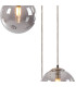 Marshall 31cm Round Pendant 3 x G9 Satin Nickel/Smoke Plated-6