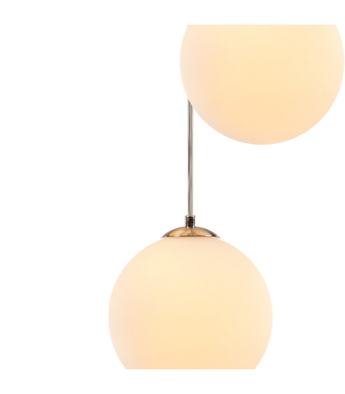 Marshall 31cm Round Pendant 3 x G9 Satin Nickel/Opal-7
