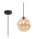 Marshall 18cm Single Pendant 1 x G9 Satin Black/Amber Plated-1